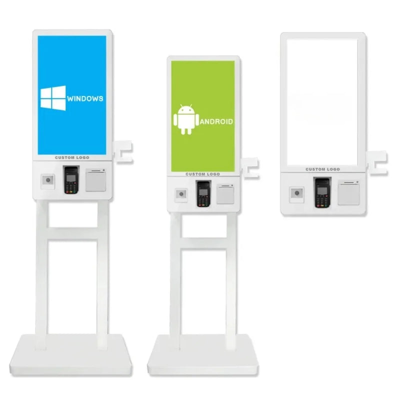 Kiosque de commande tactile 24/27/32" – borne POS restauration rapide