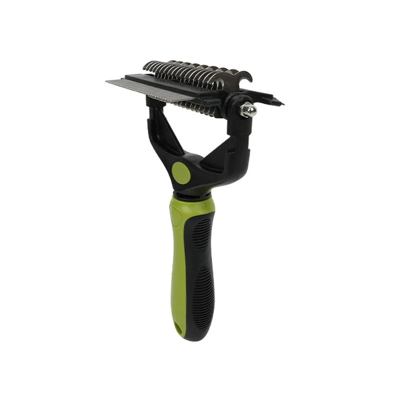 Brosse de toilettage 3 en 1 chien & chat – démêloir, coupe-nœuds, peigne