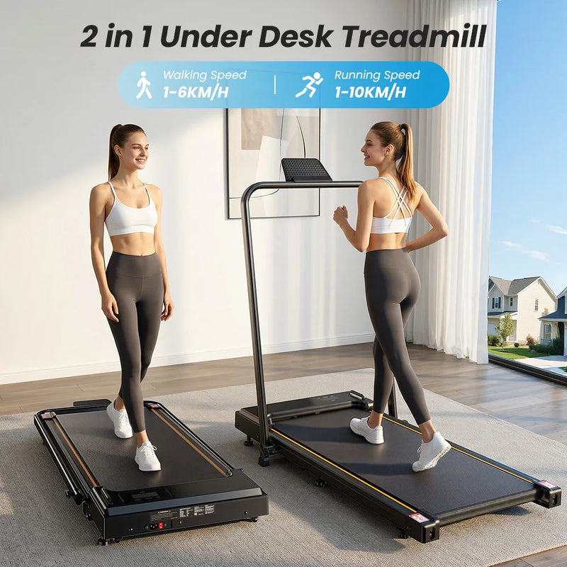 Tapis de marche pliable Formill FT41 – 2,5 CV, 1-10 km/h, accoudoirs