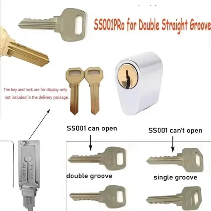 Outil serrurier LISHI 2 en 1 SS001 & SS002 PRO – crochetage et décodage
