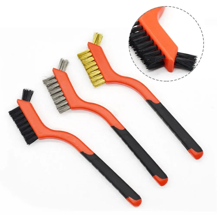 Brosse métallique 7" AlexHoumie – nylon, laiton et acier, anti-rouille