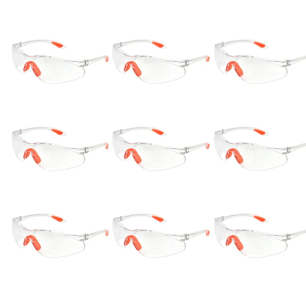 Lunettes de sécurité transparentes CE – polycarbonate anti-impact, lot de 12