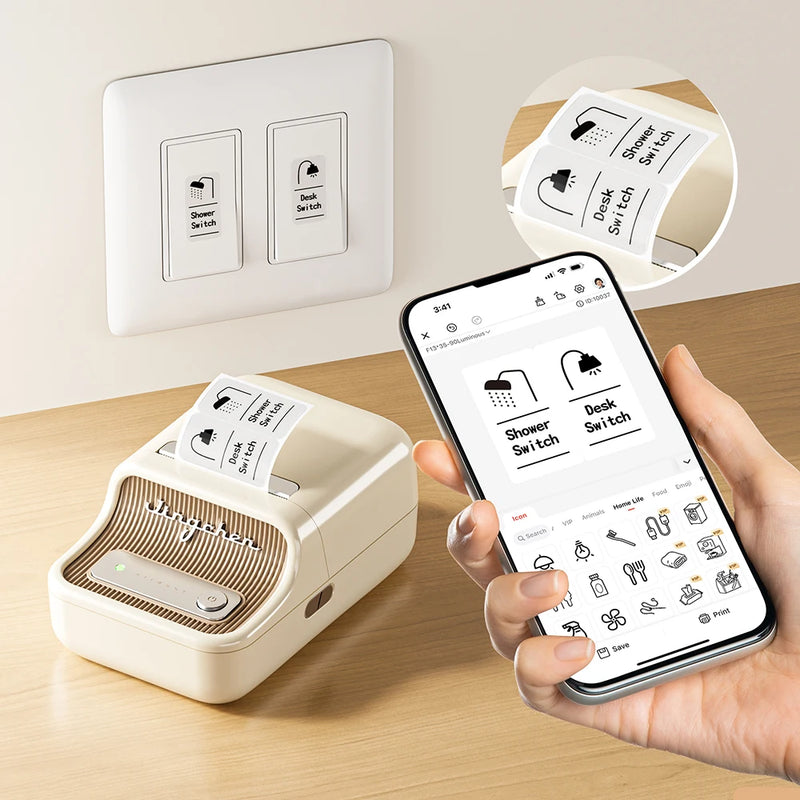 Imprimante d'étiquettes thermique NiiMbot B21 – Bluetooth sans encre, batterie 1500 mAh