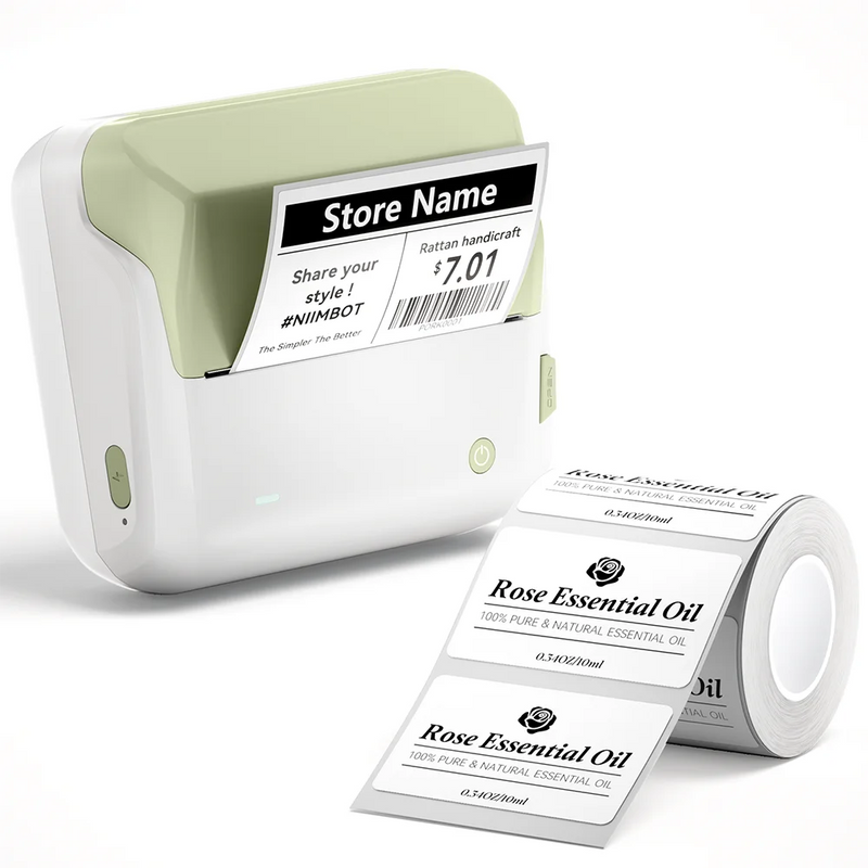 Imprimante d'étiquettes thermique Niimbot B4 – Bluetooth, 203 dpi, largeur 20-110 mm