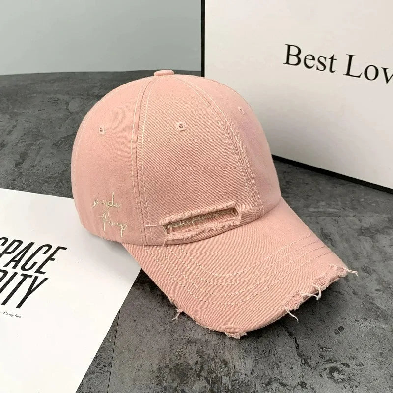Casquette baseball vintage délavée – broderie, streetwear, unisexe, été