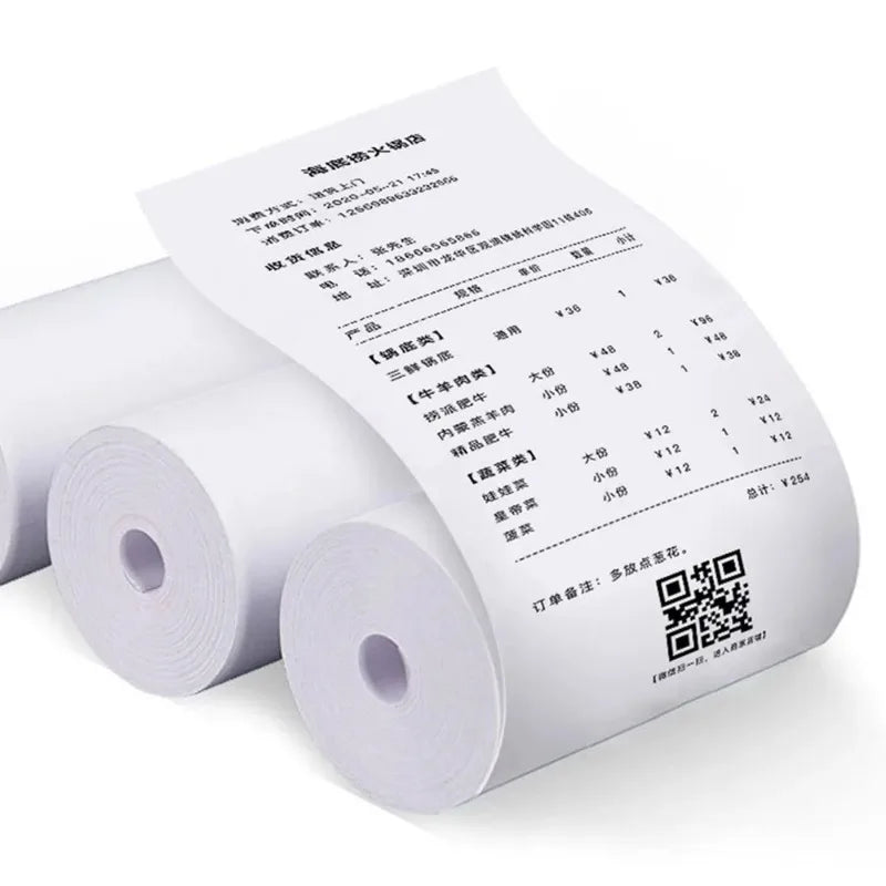 Papier thermique pour reçus 80 mm GOOJPRT – rouleaux blancs, compatible caisse POS