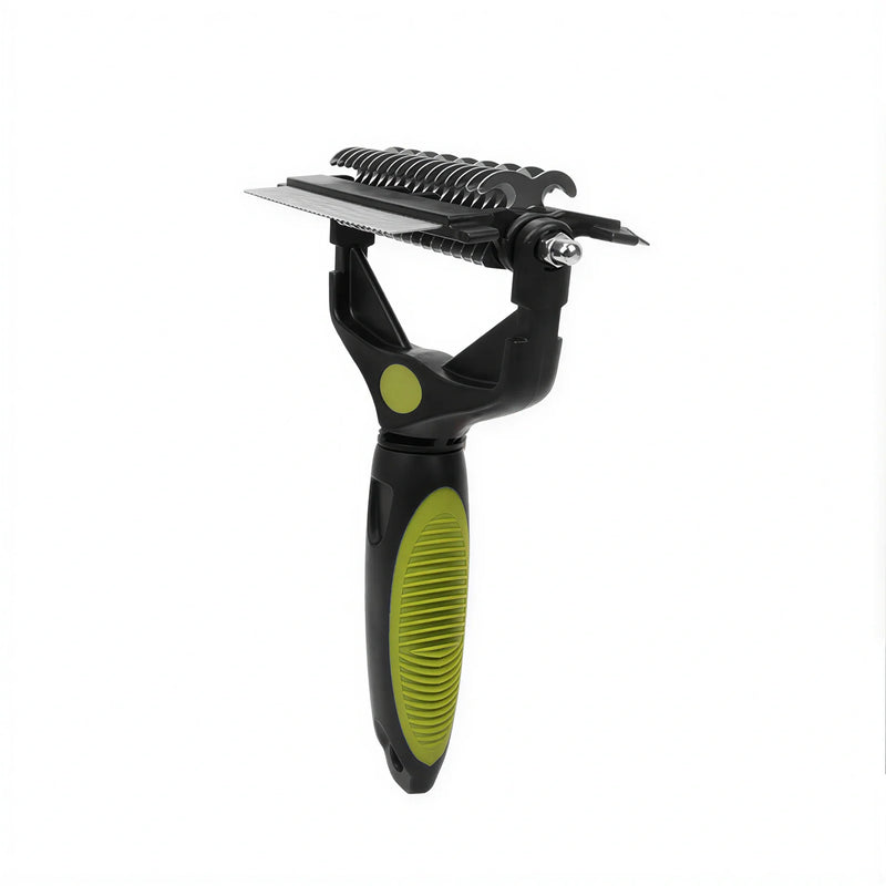 Brosse de toilettage 3 en 1 chien & chat – démêloir, coupe-nœuds, peigne