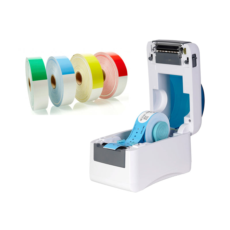 Imprimante d'étiquettes thermique XMSJ D281E – 300 DPI, bracelets et étiquettes