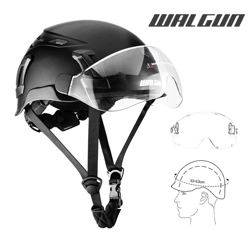 Casque de sécurité WALGUN K202 – Visière, lunettes & protège-oreilles (CE)