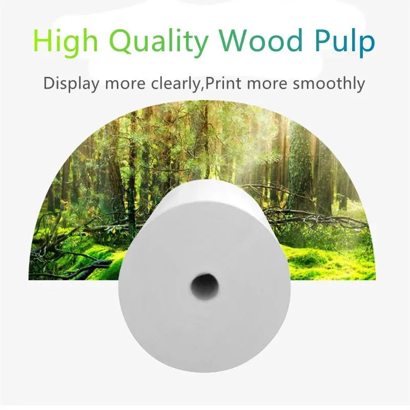 Papier thermique pour reçus 80 mm GOOJPRT – rouleaux blancs, compatible caisse POS