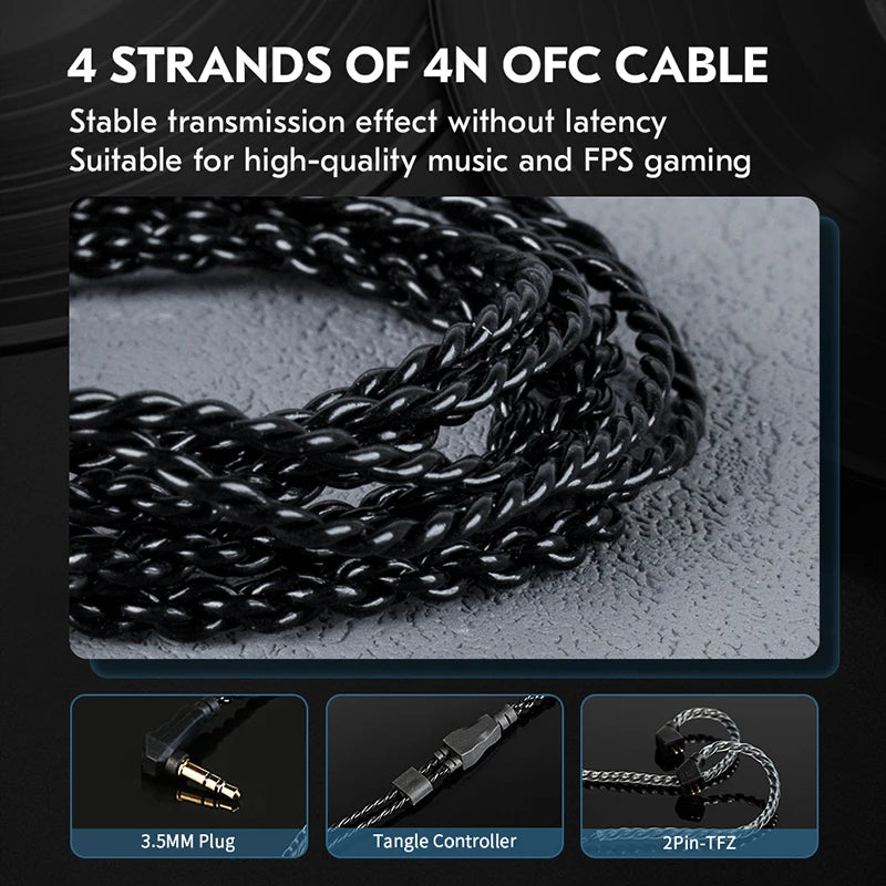 Écouteurs CCZ SOLO DC02 – intra-auriculaires HiFi filaires, driver 10 mm
