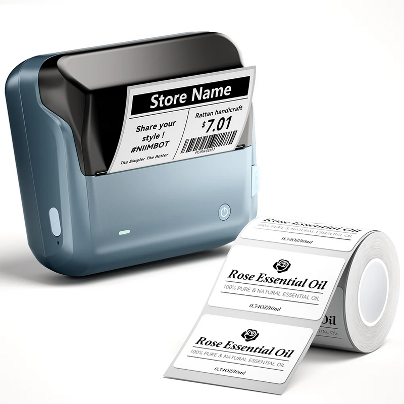 Imprimante d'étiquettes thermique Niimbot B4 – Bluetooth, 203 dpi, largeur 20-110 mm