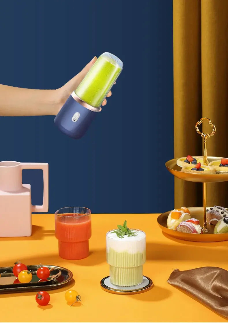 Blender portable USB 6 lames – mini mixeur smoothie rechargeable, bouteille
