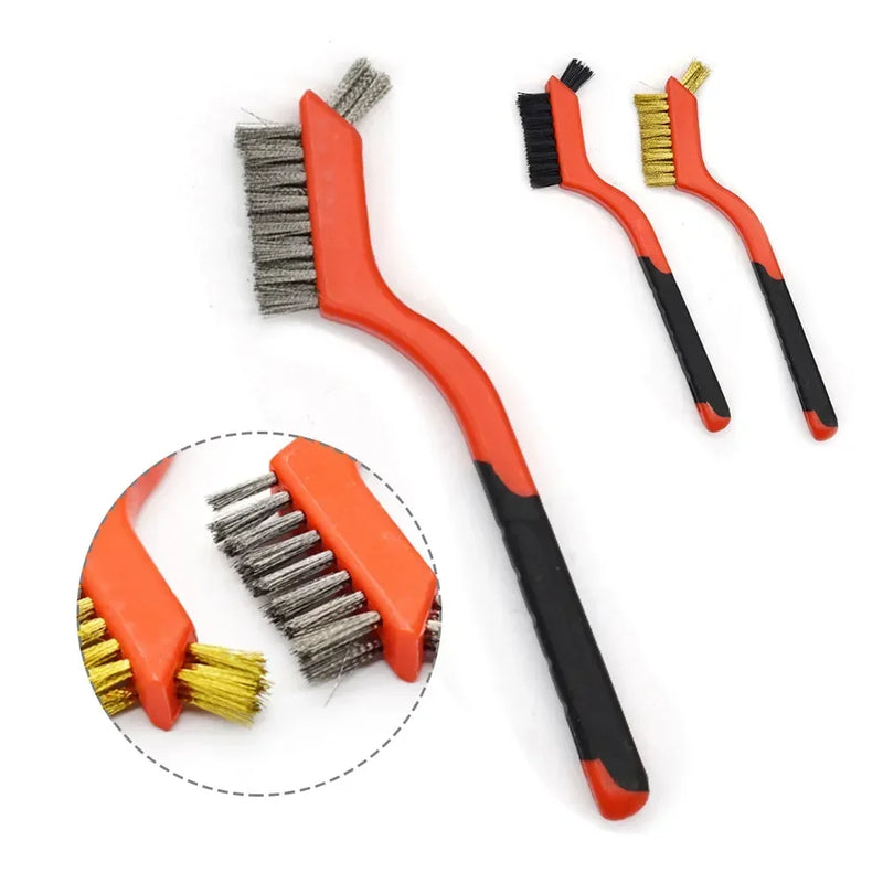 Brosse métallique 7" AlexHoumie – nylon, laiton et acier, anti-rouille