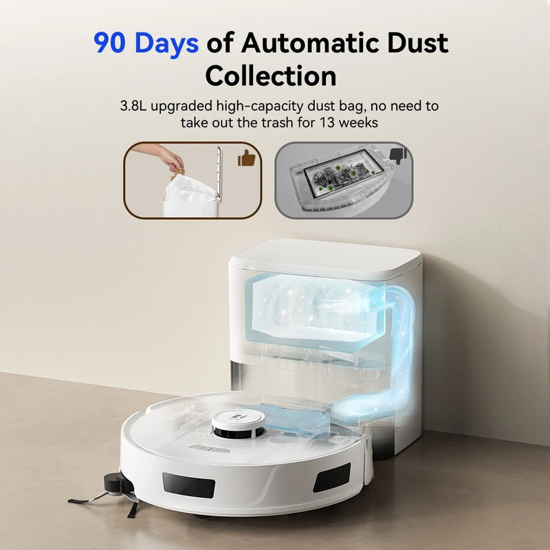 Robot aspirateur laveur Redkey R11 – 20000 Pa, LiDAR, auto-vidage, 3 en 1
