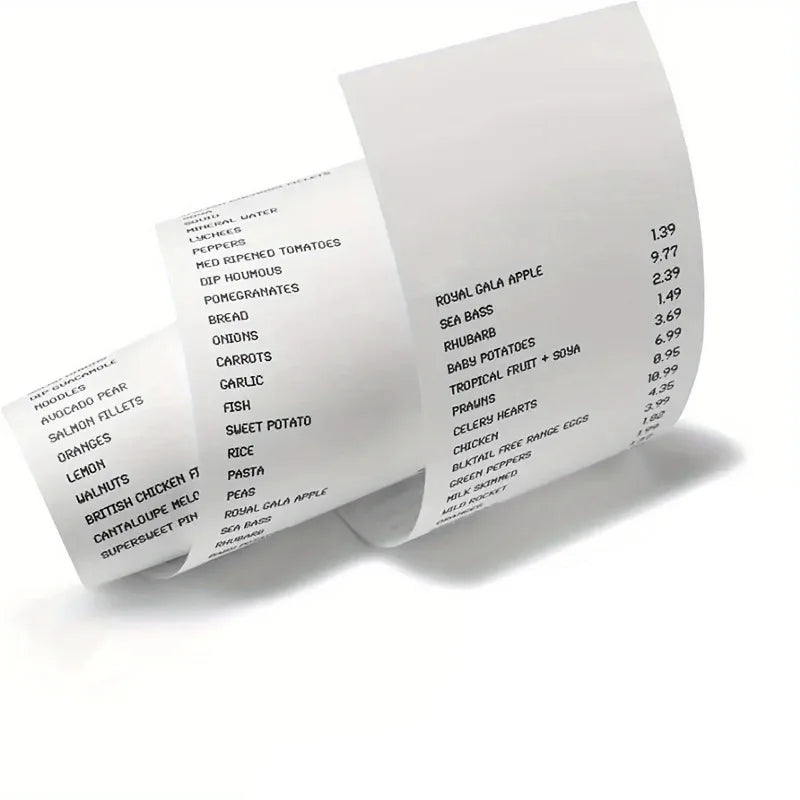 Papier thermique pour reçus 80 mm GOOJPRT – rouleaux blancs, compatible caisse POS