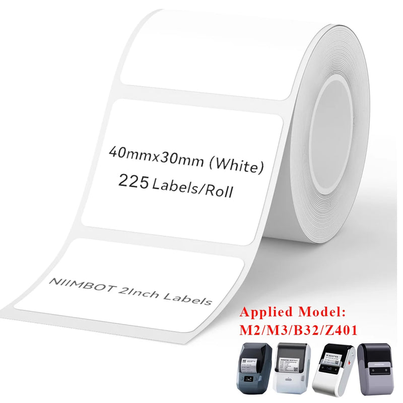 Étiquettes autocollantes NIIMBOT M2/M3/B32/Z401 – étanches, résistantes aux rayures