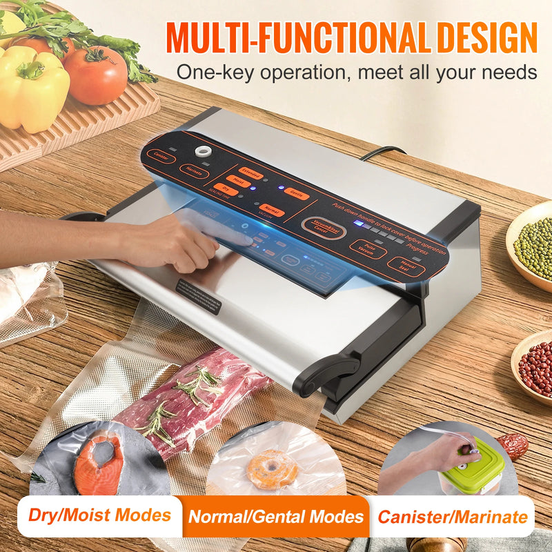 Machine sous vide SucceBuy 95 kPa – double pompe, coupe-rouleau, sacs inclus