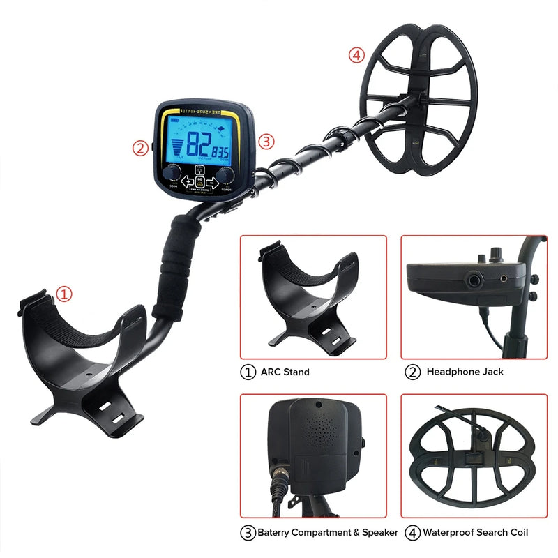 Détecteur de métaux GX850 – bobine 11 pouces, étanche, détecteur d'or pro