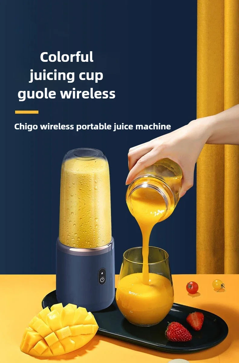 Blender portable USB 6 lames – mini mixeur smoothie rechargeable, bouteille