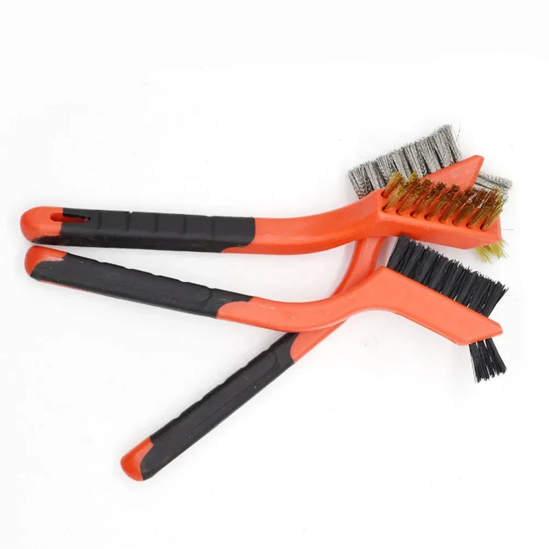 Brosse métallique 7" AlexHoumie – nylon, laiton et acier, anti-rouille