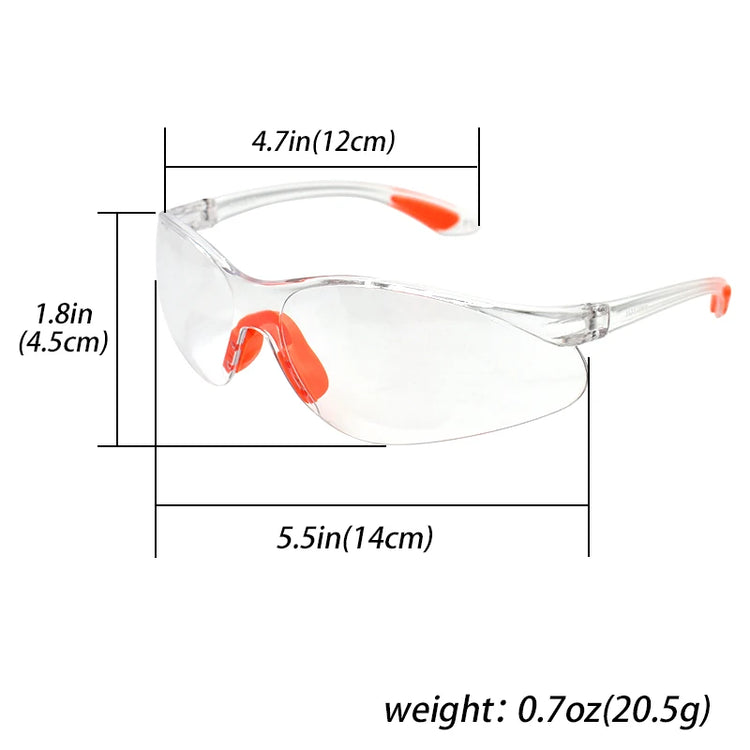 Lunettes de sécurité transparentes CE – polycarbonate anti-impact, lot de 12