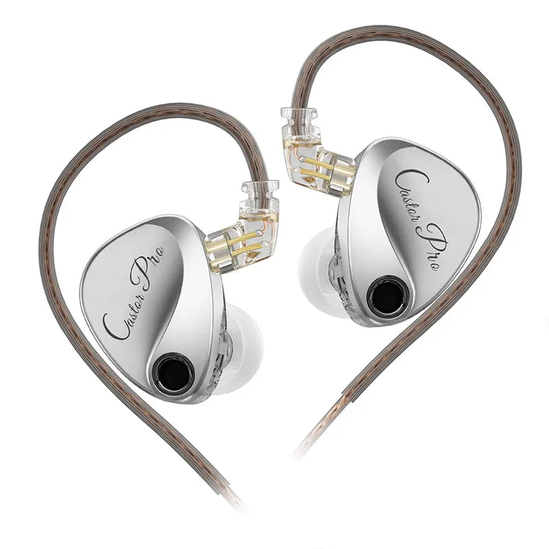 Écouteurs KZ Castor PRO – intra-auriculaires HiFi, câble détachable, basses