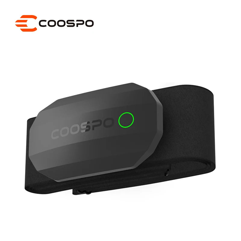 Ceinture cardio COOSPO H808S – Bluetooth & ANT+, Garmin, Wahoo, Zwift, vélo