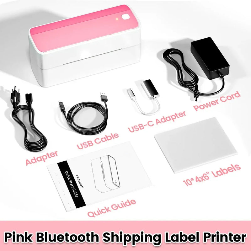 Imprimante d'étiquettes d'expédition Phomemo 241BT – Bluetooth 4x6, thermique 203 DPI