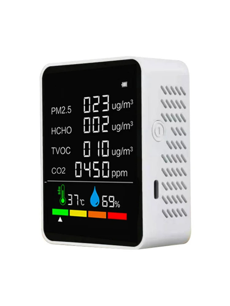 Détecteur de gaz et qualité de l'air CO2 – Multi-paramètres, écran LCD, WiFi