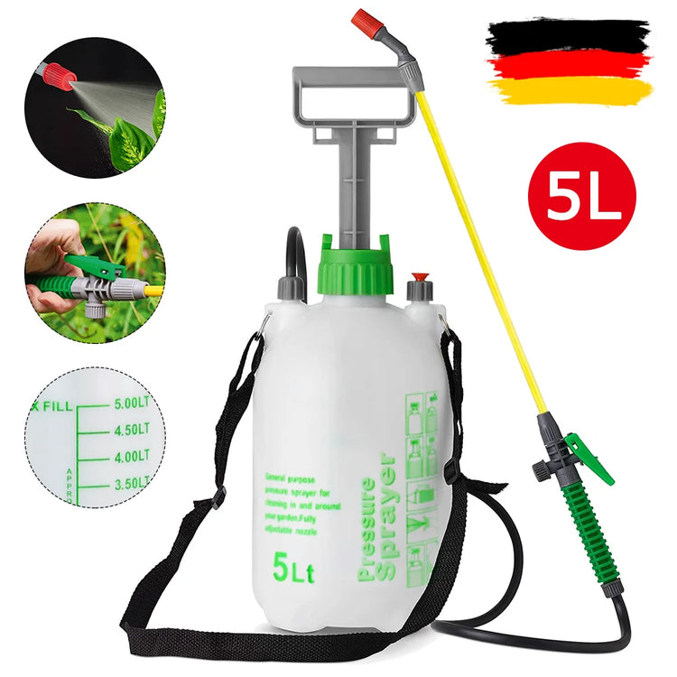 Pulvérisateur de jardin 5L LONENESSL – dorsal, sangle réglable, brume uniforme