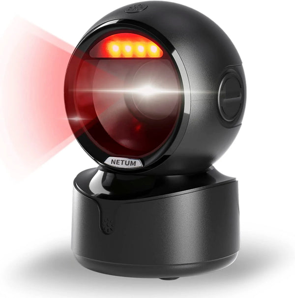 Scanner de codes-barres 2D de bureau NETUM NT-A5 – USB mains libres, 1D/2D/QR