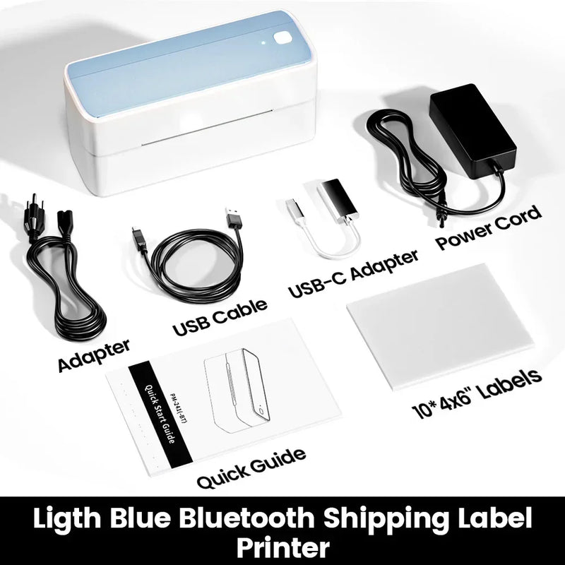 Imprimante d'étiquettes d'expédition Phomemo 241BT – Bluetooth 4x6, thermique 203 DPI