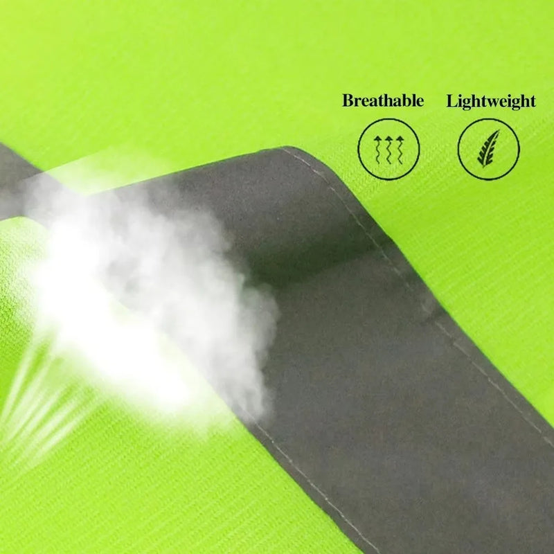 Gilet de sécurité haute visibilité – réfléchissant, zip frontal, respirant