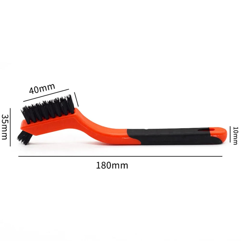 Brosse métallique 7" AlexHoumie – nylon, laiton et acier, anti-rouille