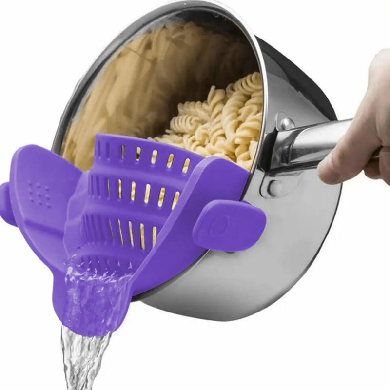 Passoire à clip réglable inox – casseroles, bols, égouttoir de cuisine