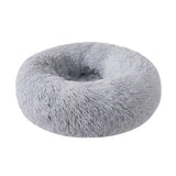 Lit rond en peluche pour chien & chat – panier anti-anxiété moelleux, lavable, 40 cm