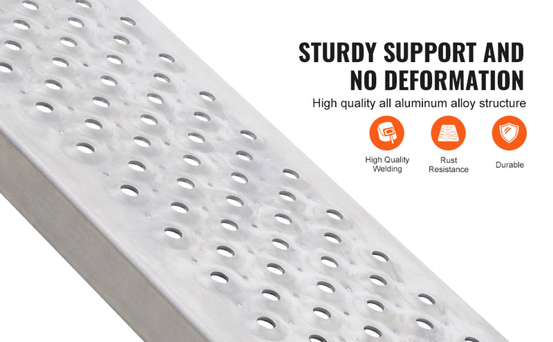 Rampes de chargement aluminium SucceBuy – 880/6000/10000 lbs, antidérapantes, lot de 2