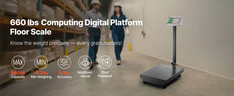 Balance plateforme numérique SucceBuy 300 kg – précision 50 g, tare, CA/CC